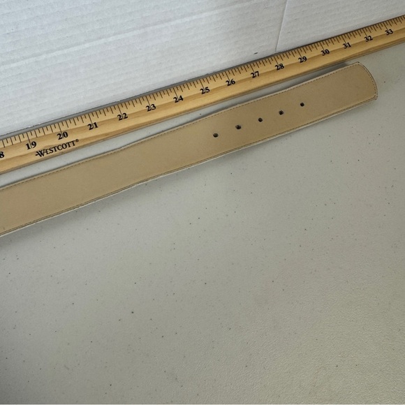 Y2K Women's Preppy Vintage Emmanuel Boho 90s White Belt Petite Small - Picture 10 of 15